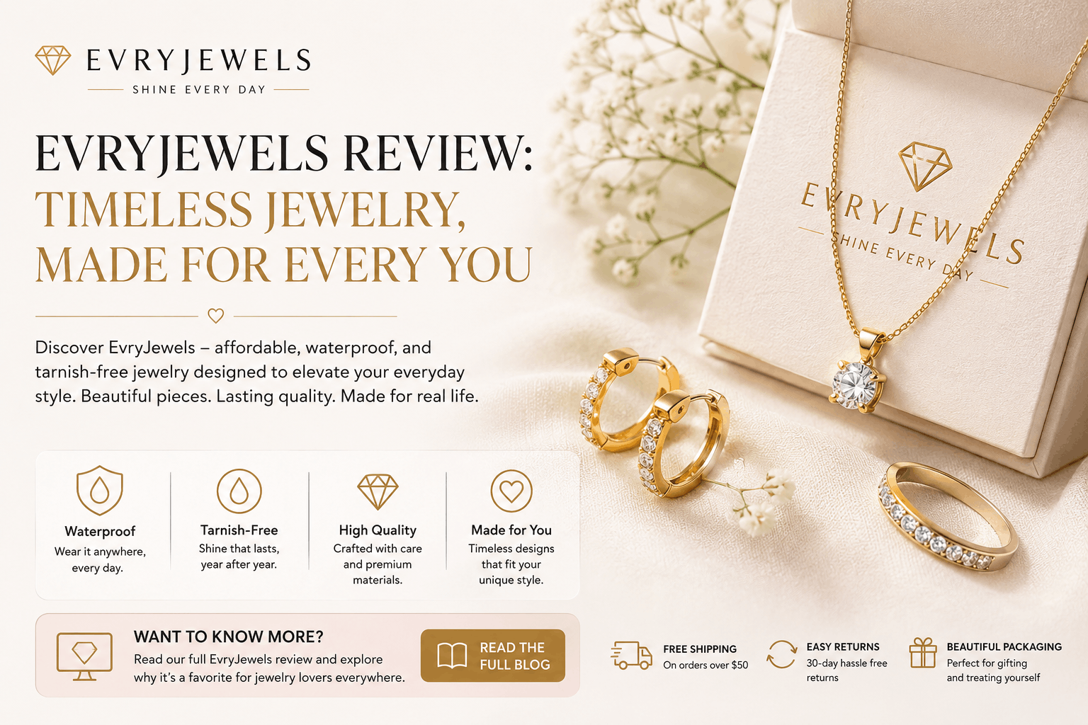 Evry Jewels Coupon Code – Save More with a 30% Off Sitewide Discount Code