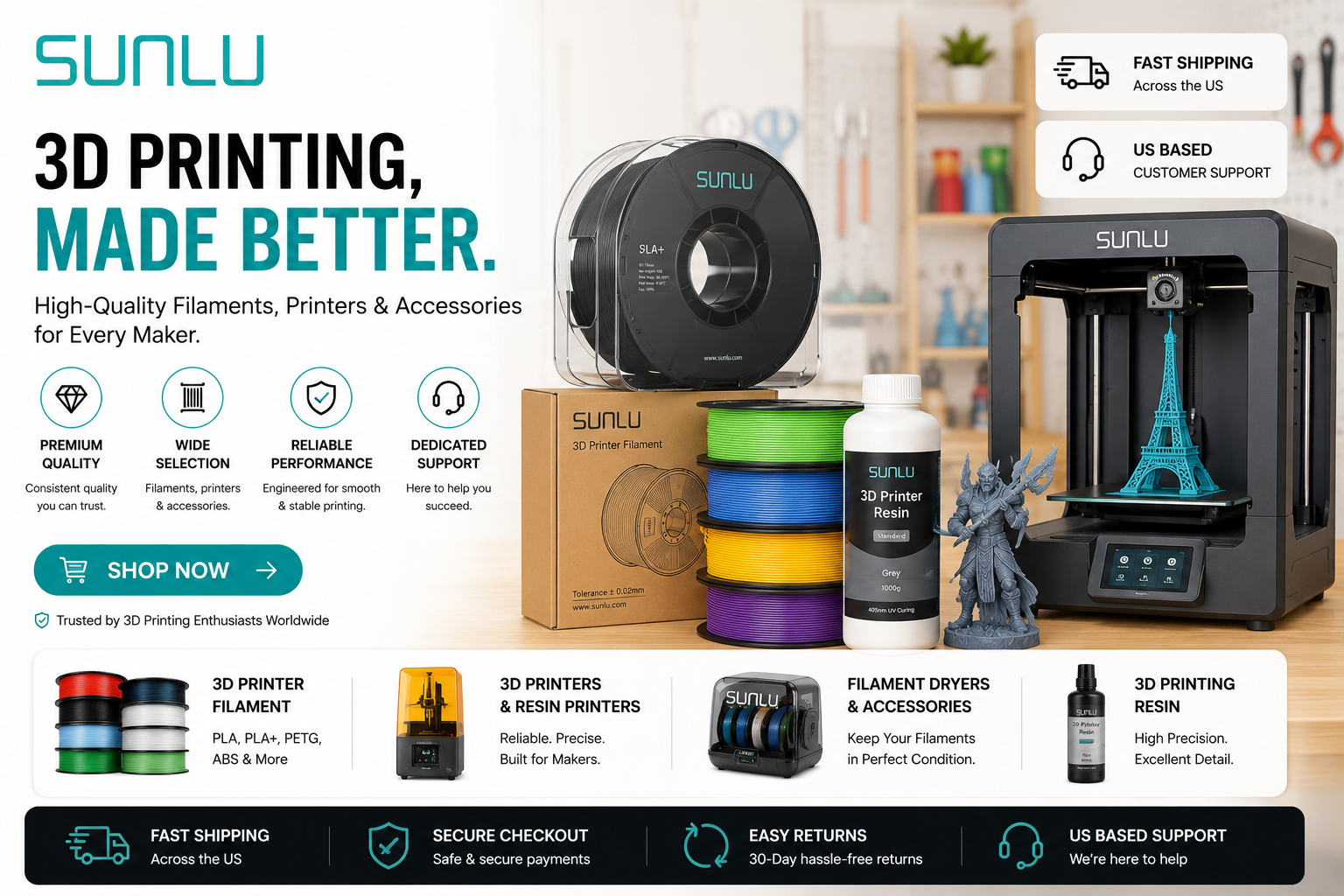 Sunlu Review 2026: The 3D Printing Filament Brand That's Powering Makers Worldwide
