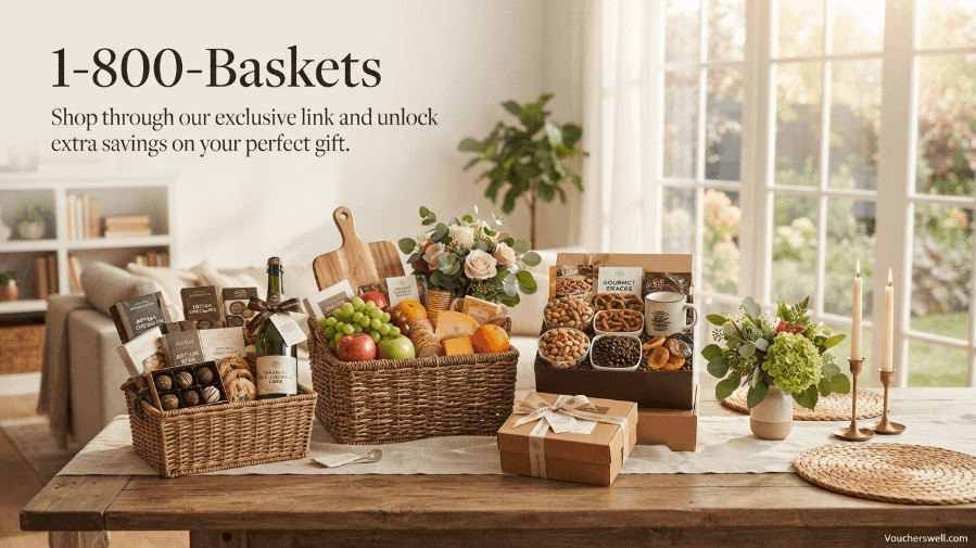 1-800-Baskets Coupon Code 2026: Save on Gourmet Gift Baskets