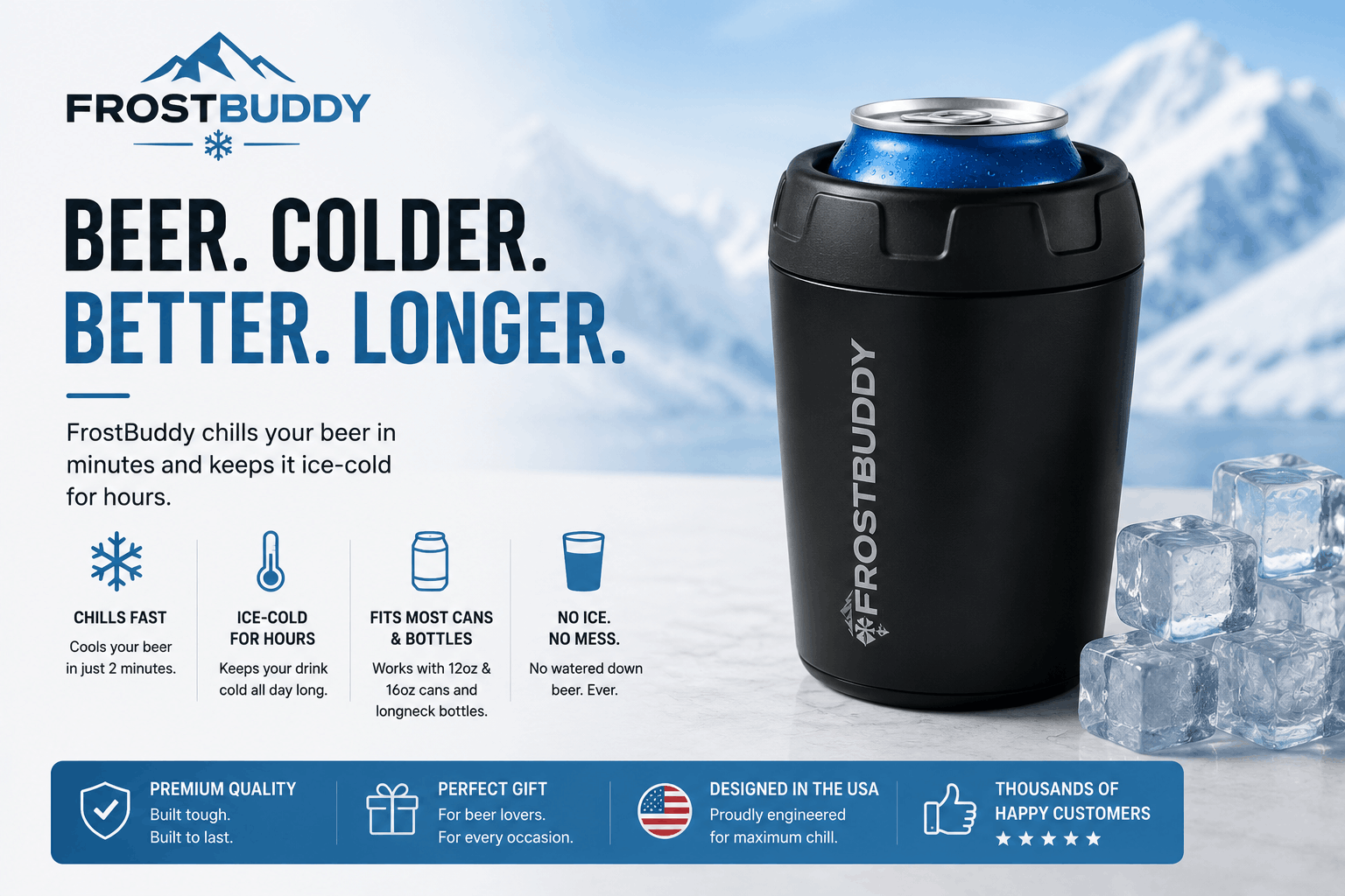 Chill Every Drink: The Ultimate Frost Buddy Universal Insulated Drinkware Guide