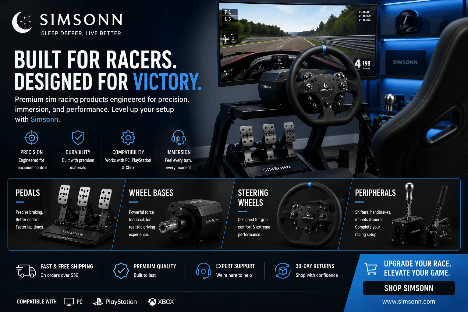 Dominate the Track: The Ultimate SIMSONN Direct Drive & Sim Racing Gear Guide